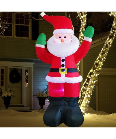 5ft Christmas Inflatable Santa Claus with Gift Bag Indoor Outdoor Christmas Decoration with Lights Yard Lawn Garden Xmas Part...