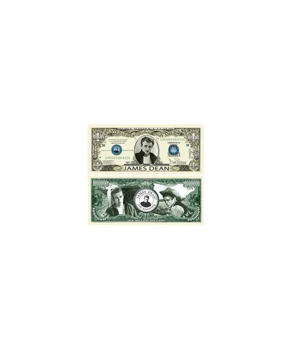 James Dean 50th Anniversary Million Dollar Bill - Comes in Currency Protector - Best Gift for Rebel Without A Cause Fans $14....