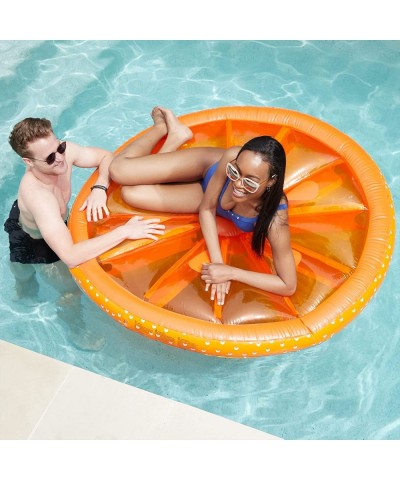 Giant Fruit Slice Pool Island Orange $55.60 Swimming Pool & Outdoor Water Toys