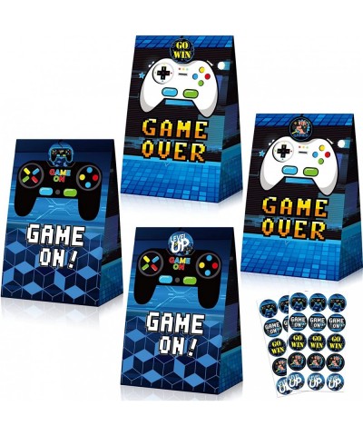 24 Pcs Game Gift Bag Video Game Party Supplies Gamer Party Favor Bags Gaming Theme Goodie Bags Candy Treat Bags with 30 Pcs S...