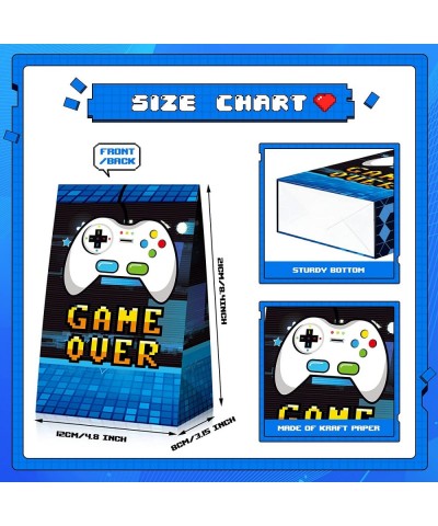 24 Pcs Game Gift Bag Video Game Party Supplies Gamer Party Favor Bags Gaming Theme Goodie Bags Candy Treat Bags with 30 Pcs S...