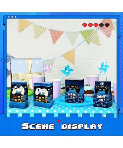 24 Pcs Game Gift Bag Video Game Party Supplies Gamer Party Favor Bags Gaming Theme Goodie Bags Candy Treat Bags with 30 Pcs S...