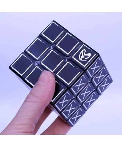 Speed Cube 3x3 3D Relief Effect Braille Figure Magic Cube Puzzle IQ Games Puzzle Special for Blind Vision Weakness 5.6cm $31....