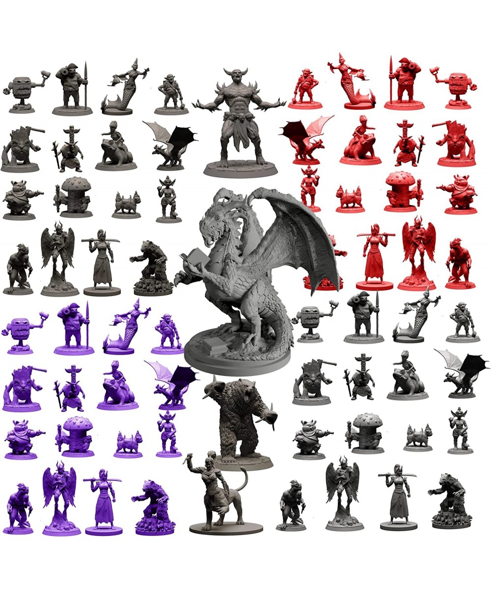 Fantasy Miniatures w/ Huge Dragon for DND Miniatures Monsters DND Accessories 28mm Bulk Dungeons and Dragons Miniatures D&D M...