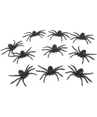 10pcs/Set Halloween Spider Toys Prank Tricky Simulation Scary Spotted Spider for Haunted House Bar Scene Party Decor Props $1...