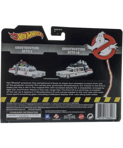 Hot Wheels Classic Ghostbusters Ecto-1 and Ecto-1A Die-Cast Vehicle 2-Pack $75.66 Kids' Play Cars & Race Cars