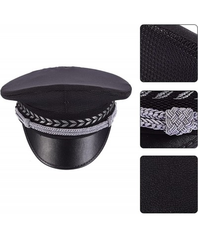 Police Hat Security Guard Hat Military Captain Cap for Halloween Cosplay Performance Props Halloween Party Costume Accessorie...