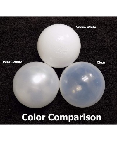 Pack of 100 Snow-White ( Paper-White ) Color Jumbo 3" HD Commercial Grade Ball Pit Balls - Crush-Proof Phthalate Free BPA Fre...