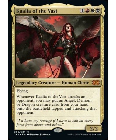 Magic: the Gathering - Kaalia of The Vast (235) - Double Masters 2022 $19.37 Trading Cards & Accessories