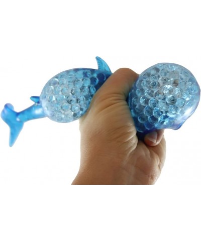 1 Jumbo Shark Light Up Water Gel Water Bead Filled Squeeze Stress Ball - Sensory Stress Fidget Toy $24.07 Fidget Toys