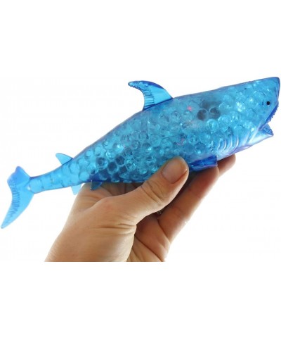 1 Jumbo Shark Light Up Water Gel Water Bead Filled Squeeze Stress Ball - Sensory Stress Fidget Toy $24.07 Fidget Toys