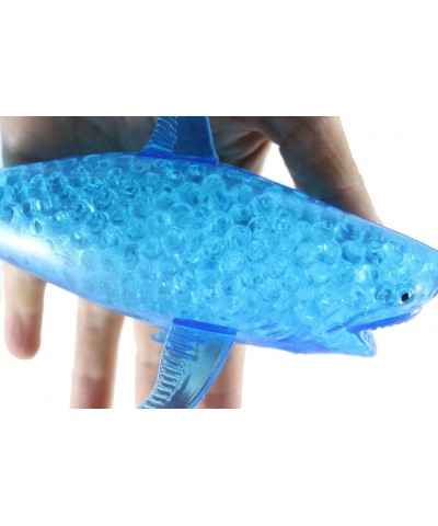 1 Jumbo Shark Light Up Water Gel Water Bead Filled Squeeze Stress Ball - Sensory Stress Fidget Toy $24.07 Fidget Toys