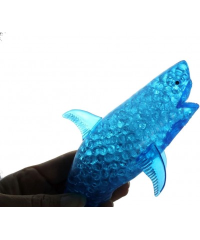 1 Jumbo Shark Light Up Water Gel Water Bead Filled Squeeze Stress Ball - Sensory Stress Fidget Toy $24.07 Fidget Toys