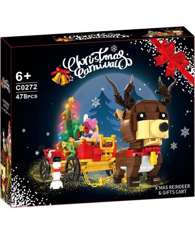 Christmas Santa's Reindeer Building Kit Building Blocks Model Set Xmas Toys for Kids and Adults 479 pcs $34.70 Toy Building Sets