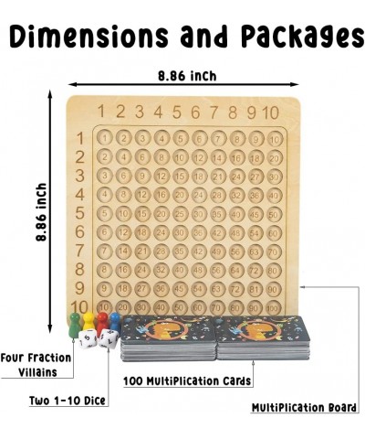 Wooden Multiplication Game Multiplication Flash Cards Dice Wooden Math Multiplication Board Montessori Game Educational Multi...