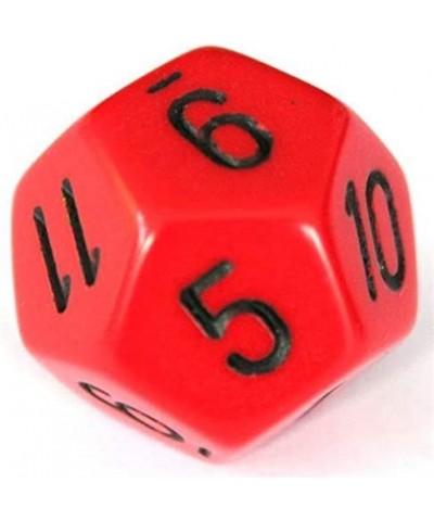 Polyhedral 7-Die Opaque Dice Set - Red with Black $15.48 Game Accessories