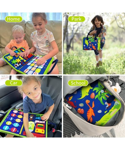 Dinosaur Montessori Toys Preschool Learning Toys for Toddlers 3 4 5 Years Old Toddler Busy Board-Educational Toys Sensory Boa...