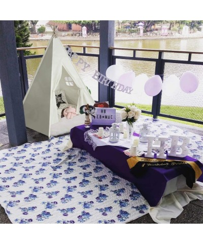 Kids Teepee Tent for Kids White Teepee Tent for Girls Boys Canvas Fabric Indoor Tent with Stabilizer Kids Play Teepee for Ind...