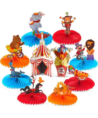 10 Pcs Circus Table Centerpiece Carnival Decorations for Event Circus Centerpieces for Tables with Circus Animals Patterns 3D...