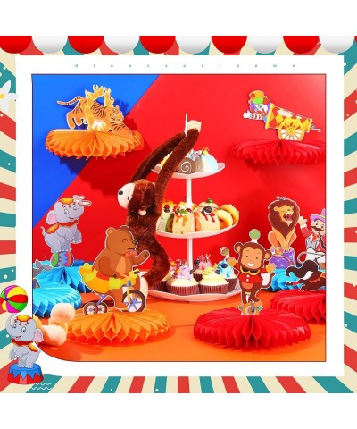 10 Pcs Circus Table Centerpiece Carnival Decorations for Event Circus Centerpieces for Tables with Circus Animals Patterns 3D...