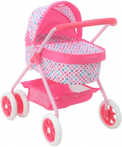 Baby Doll Stroller Reversible | Forward & Backward Facing Pram | Removable Bassinet & Bed | Retractable Canopy | Storage Bask...