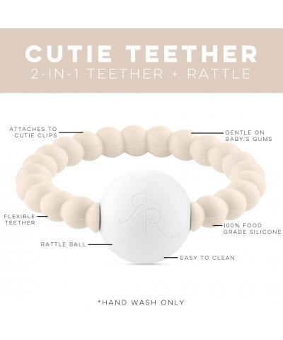 Ryan and Rose Cutie Teether Rattle (Ivory) $21.50 Baby Teether Toys