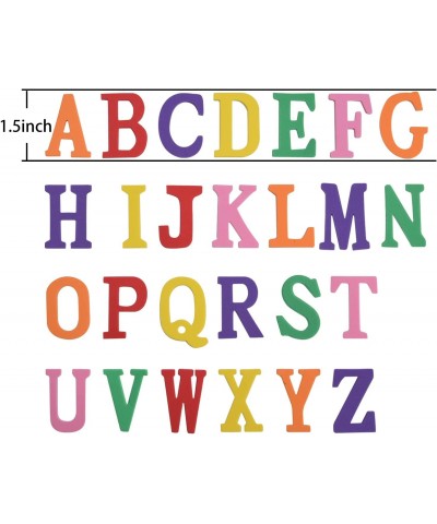 200 Pieces Colorful EVA Self-Adhesive Foam Letter Alphabet Stickers Children's DIY Crafts Letter Learning Card/ Room Decorati...