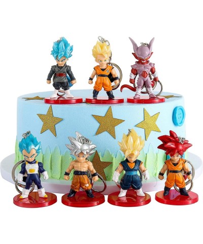 Dragon Cake Topper Ball Party Z Action Figures Toy Anime Keychain Figurine Party Favor Decoration Birthday Supplies $38.46 Ki...