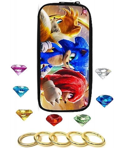 Sonic - Seven Chaos Emeralds Gems and Five Power Rings in a Sonic Bag - By Ace Trendz $58.70 Play Figure Playsets