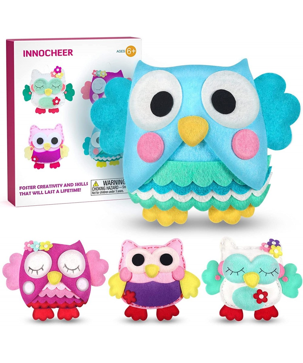 Sewing Kit for Kids 4 Pcs Owl DIY Crafting and Sewing Set Learn to Sew Craft Kit Beginner Sewing Kit for Children Ages 6-12 $...