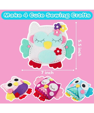 Sewing Kit for Kids 4 Pcs Owl DIY Crafting and Sewing Set Learn to Sew Craft Kit Beginner Sewing Kit for Children Ages 6-12 $...