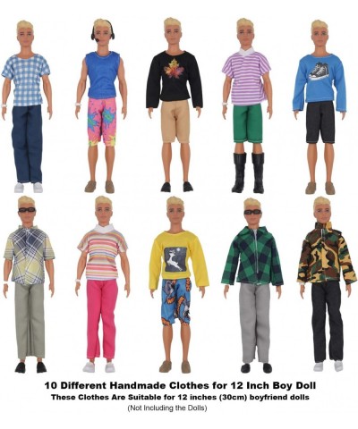 26Pcs Doll Clothes and Accessories for 12 Inch Boy Dolls Include 20 Different Wear Clothes Shirt Jeans Set for 12'' Boy Doll ...