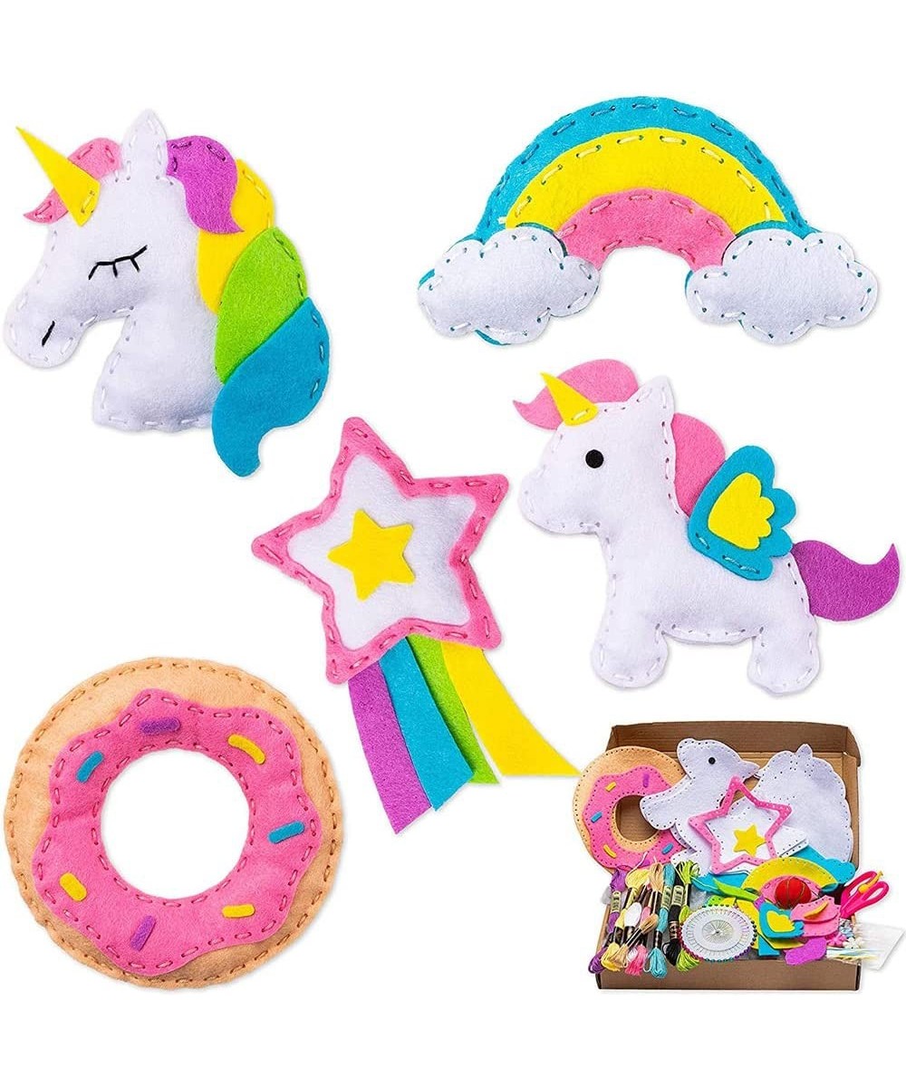 Unicorn Felt Sewing Kit DIY Art Craft Kits Donut Rainbow Cloud Shooting Star Handmade Gifts Supplies for Kids Boys Girls $28....