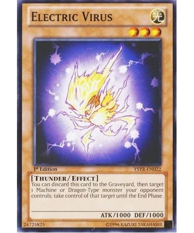 Electric Virus (YSYR-EN022) - Starter Deck: Yugi Reloaded - 1st Edition - Common $10.92 Card Games