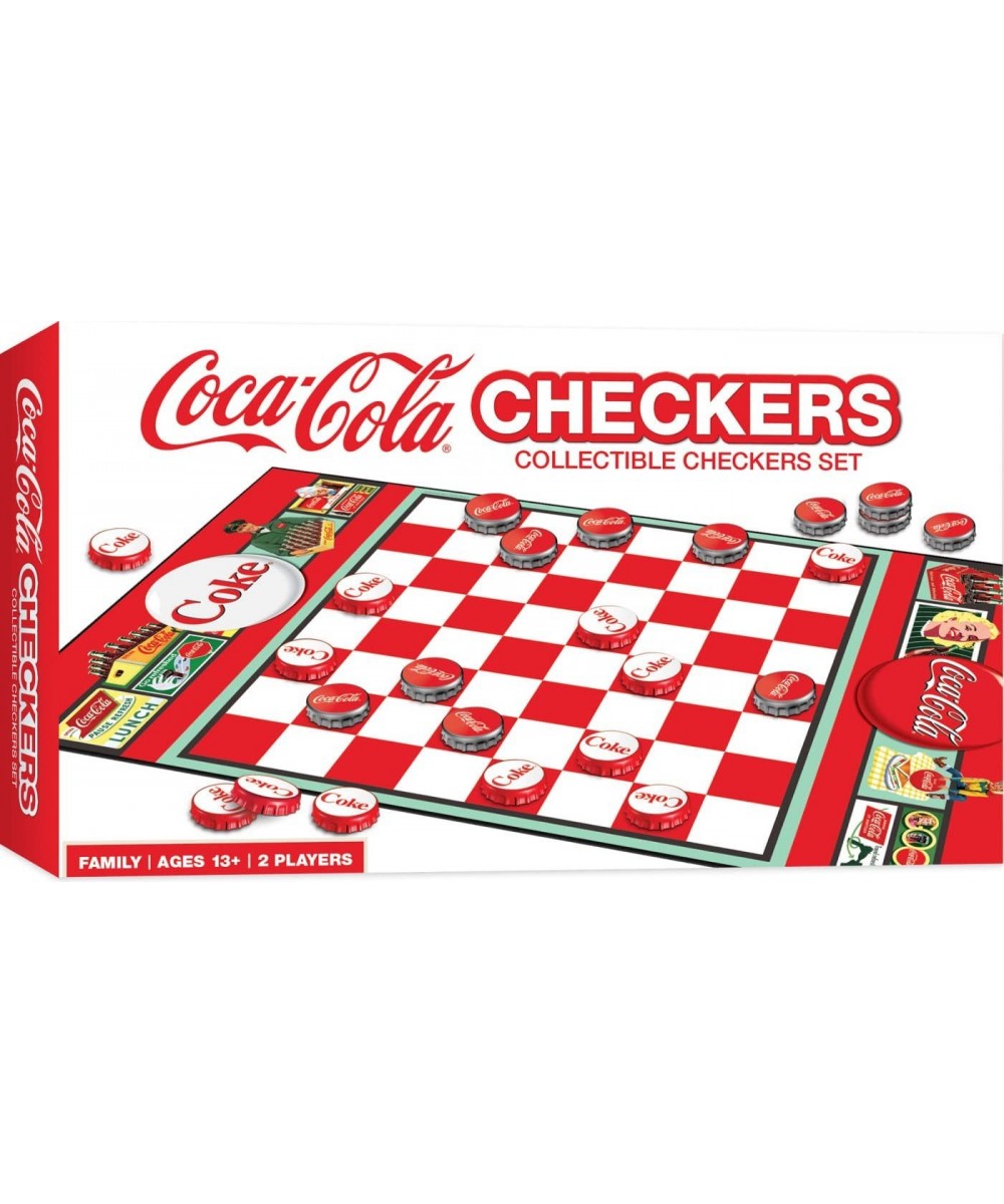 Family Game - Coca-Cola Checkers - Officially Licensed Board Game for Kids & Adults $33.19 Board Games