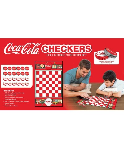 Family Game - Coca-Cola Checkers - Officially Licensed Board Game for Kids & Adults $33.19 Board Games