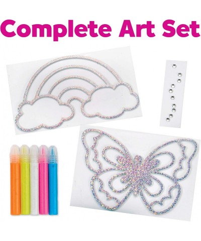 Easy Sparkle Window Art - Paint Your Own Sun Catchers (Rainbow and Butterfly) Multi $22.92 Kids' Drawing & Writing Boards