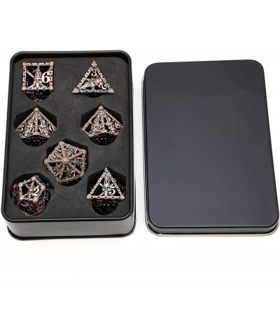 Hollow Skull DND Metal dice Set polyhedral Large RPG case dice d&d Starter Set Tray Tower Bag Holder Role Playing dice $32.60...