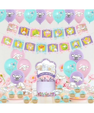 Cinnamoroll Party Themed Decorations Cinnamoroll Dog Birthday Supplies $29.00 Kids' Party Decorations