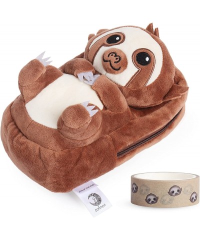 1845 Plush Pencil Case Makeup Pouch Boys / Girls Henry The Sloth Brown $62.81 Kids' Dress-Up Accessories