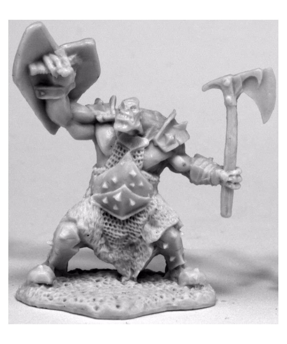 Miniatures 77430 Orc Slayer (Axe and Shield) Bones Miniature $14.87 Miniature Novelty Toys