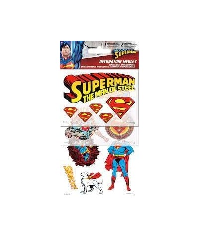 Comics Superman 3D Puzzle Set for Kids Adults ~ Bundle with 300 Pc Superman Puzzle Stickers and Door Hanger | Superhero Activ...