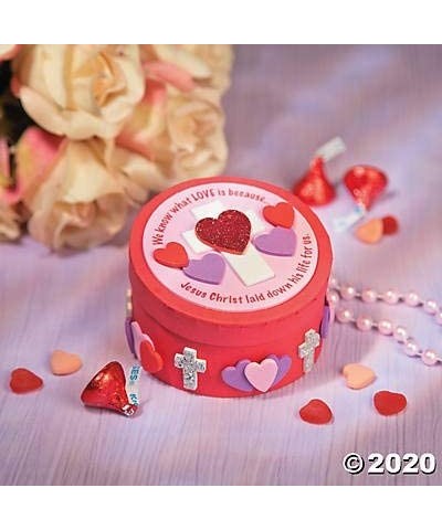 Inspirational Valentine Prayer Box Craft Kit - Makes 12 - Religious Crafts for Kids and Sunday School Activities $31.82 Kids'...