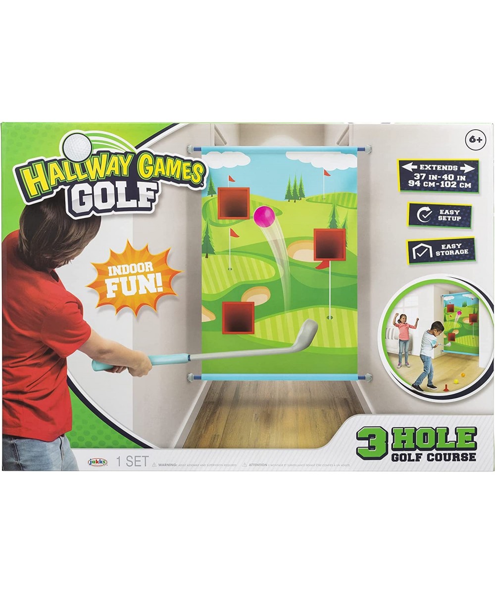 Toys Hallway Games Golf Indoor Fun! 3 Hole Golf Course with 3 Golf Balls Green $16.08 Toy Sports Products