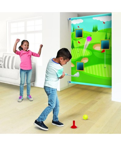 Toys Hallway Games Golf Indoor Fun! 3 Hole Golf Course with 3 Golf Balls Green $16.08 Toy Sports Products