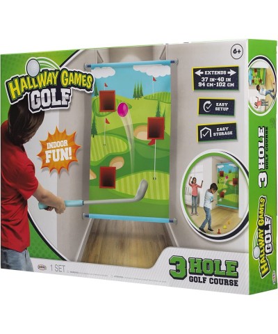 Toys Hallway Games Golf Indoor Fun! 3 Hole Golf Course with 3 Golf Balls Green $16.08 Toy Sports Products