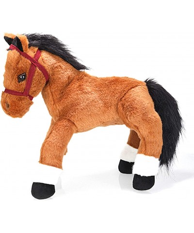 14 Inches Soft Brown and Black Horse Stuffed Animal Toy Gift for Baby Boys Girl Holidays Birthday Christmas Halloween Thanksg...