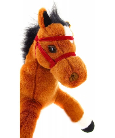 14 Inches Soft Brown and Black Horse Stuffed Animal Toy Gift for Baby Boys Girl Holidays Birthday Christmas Halloween Thanksg...