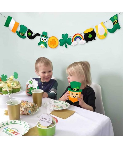 St. Patrick's Day Craft Kids Sewing Kit Fun Saint Paddy's Day Felt DIY Craft Sewing for Girls and Boys Beginners Includes 12 ...