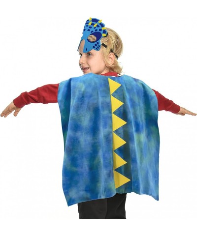 Dinosaur Mask Dragon Cape Costume for Kids Birthday Party Favor Boys Girls Dragon Dress Up Halloween Cosplay $30.77 Kids' Cos...